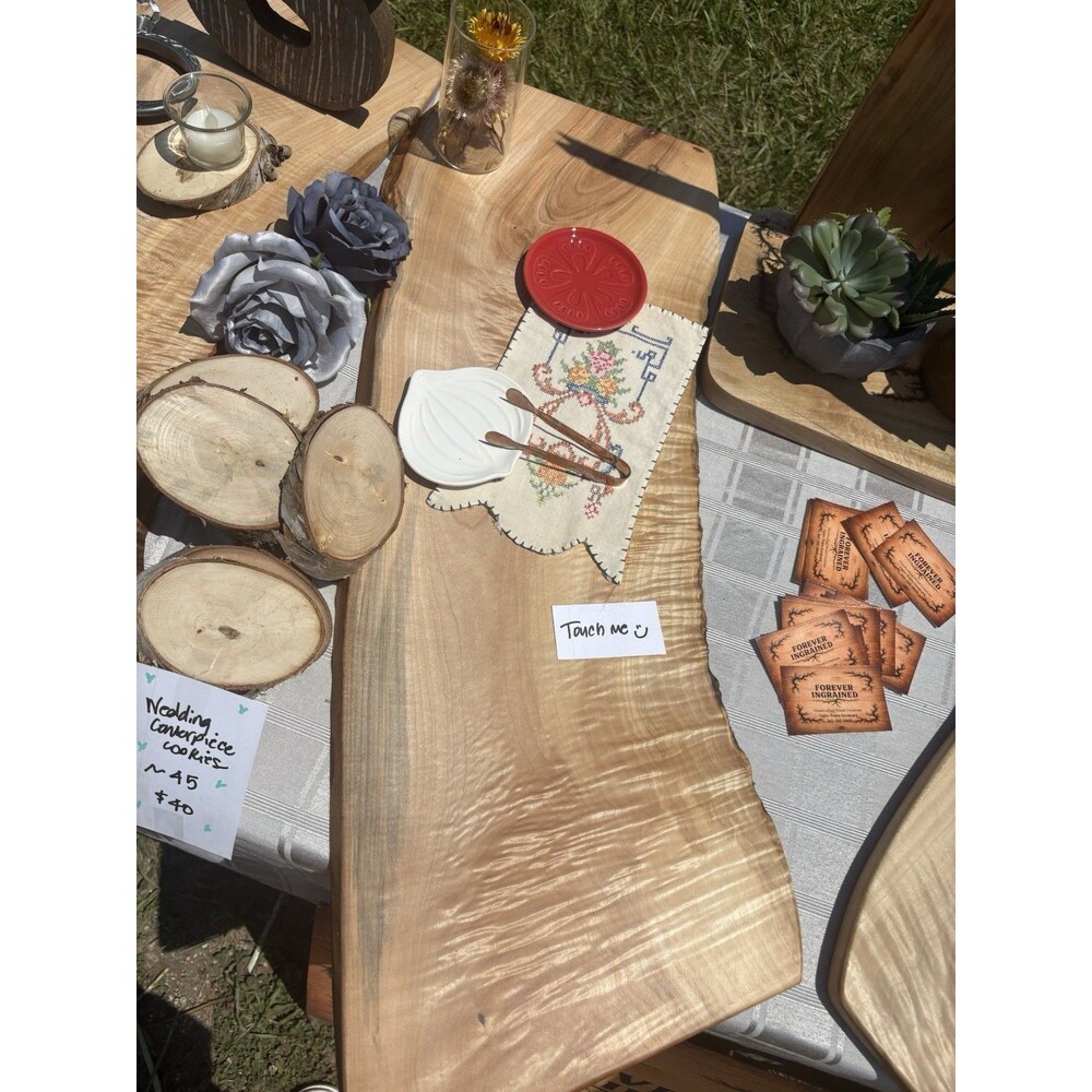 Quilted Maple Charcuterie Boards Live Edge
